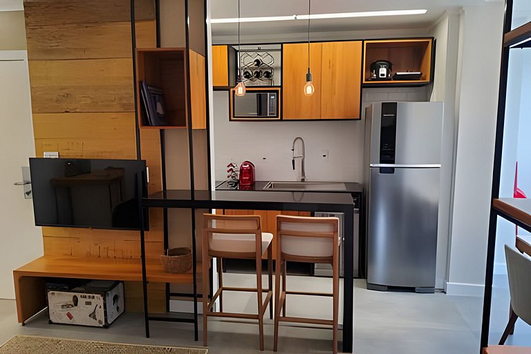 S502 - Flat acomoda família próximo a Congonhas